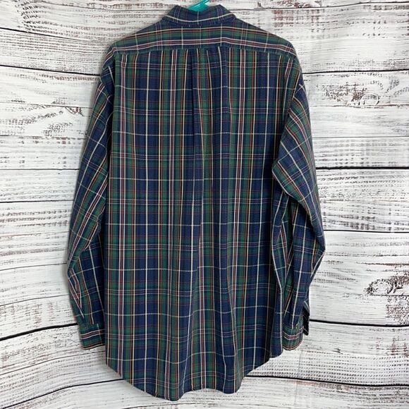 Ralph Lauren Shirt Mens large plaid button Up preppy cotton - Picture 5 of 9